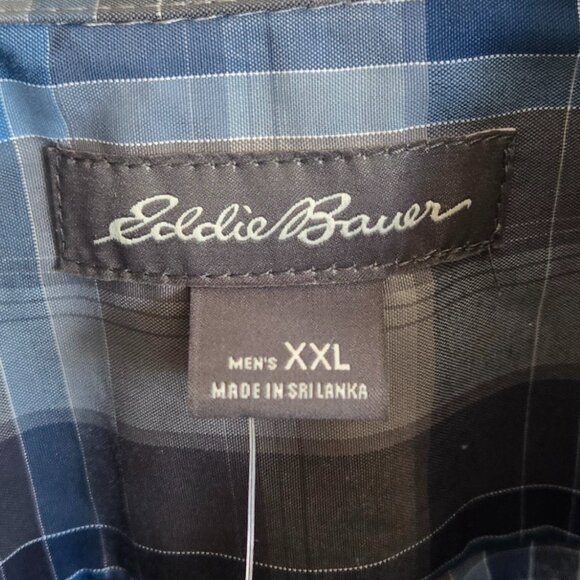 Eddie Bauer LS Getaway Pattern Flannel Long Sleeve Button Down XXL - Picture 6 of 6